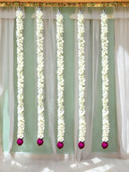 39" Long Lotus Lari, Set of 5 Festive Decor La Vie Bien 39" Long Lotus Lari, Set of 5