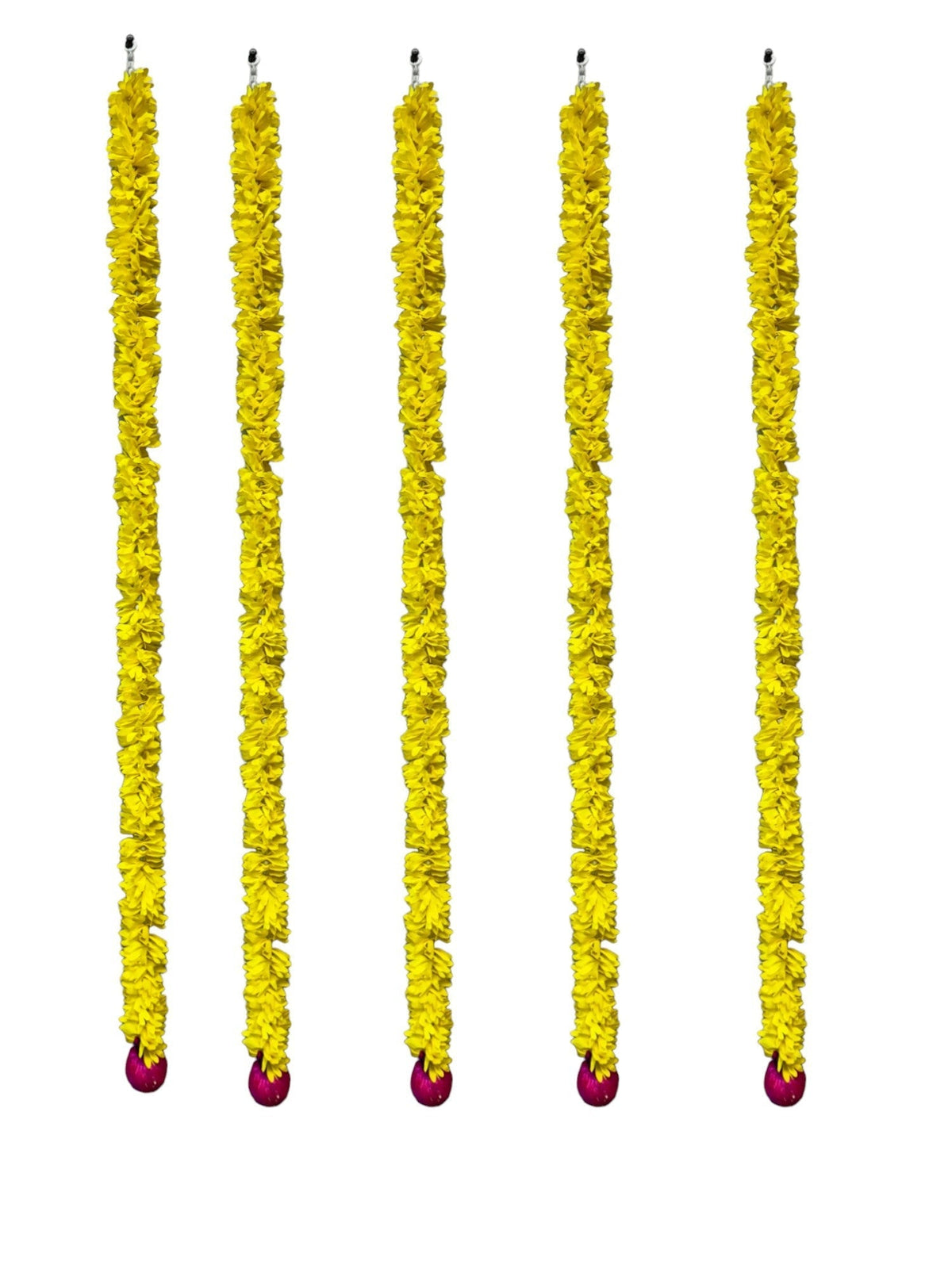 39" Long Lotus Lari, Set of 5 Festive Decor La Vie Bien 39" Long Lotus Lari, Set of 5