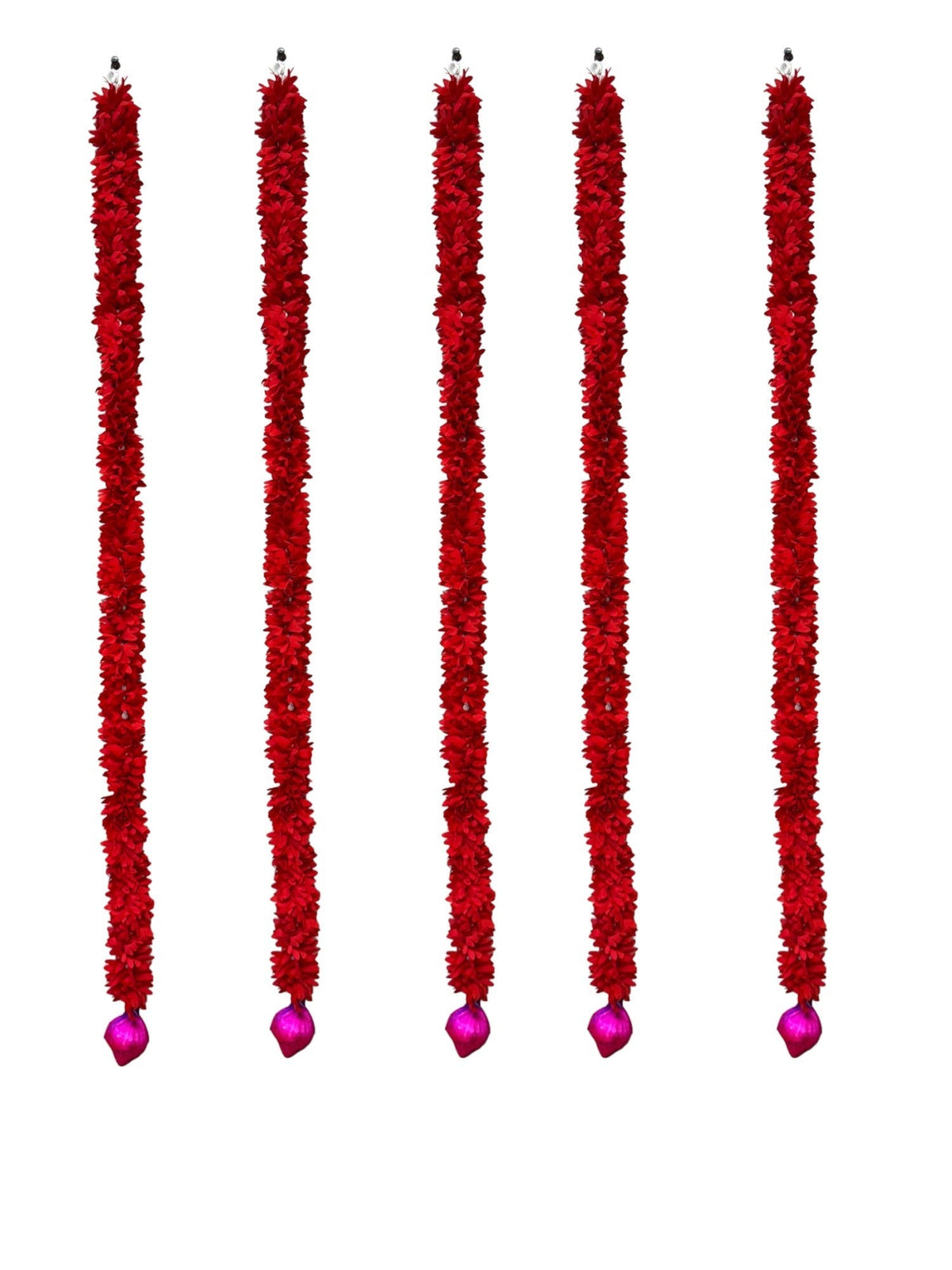 39" Long Lotus Lari, Set of 5 Festive Decor La Vie Bien 39" Long Lotus Lari, Set of 5