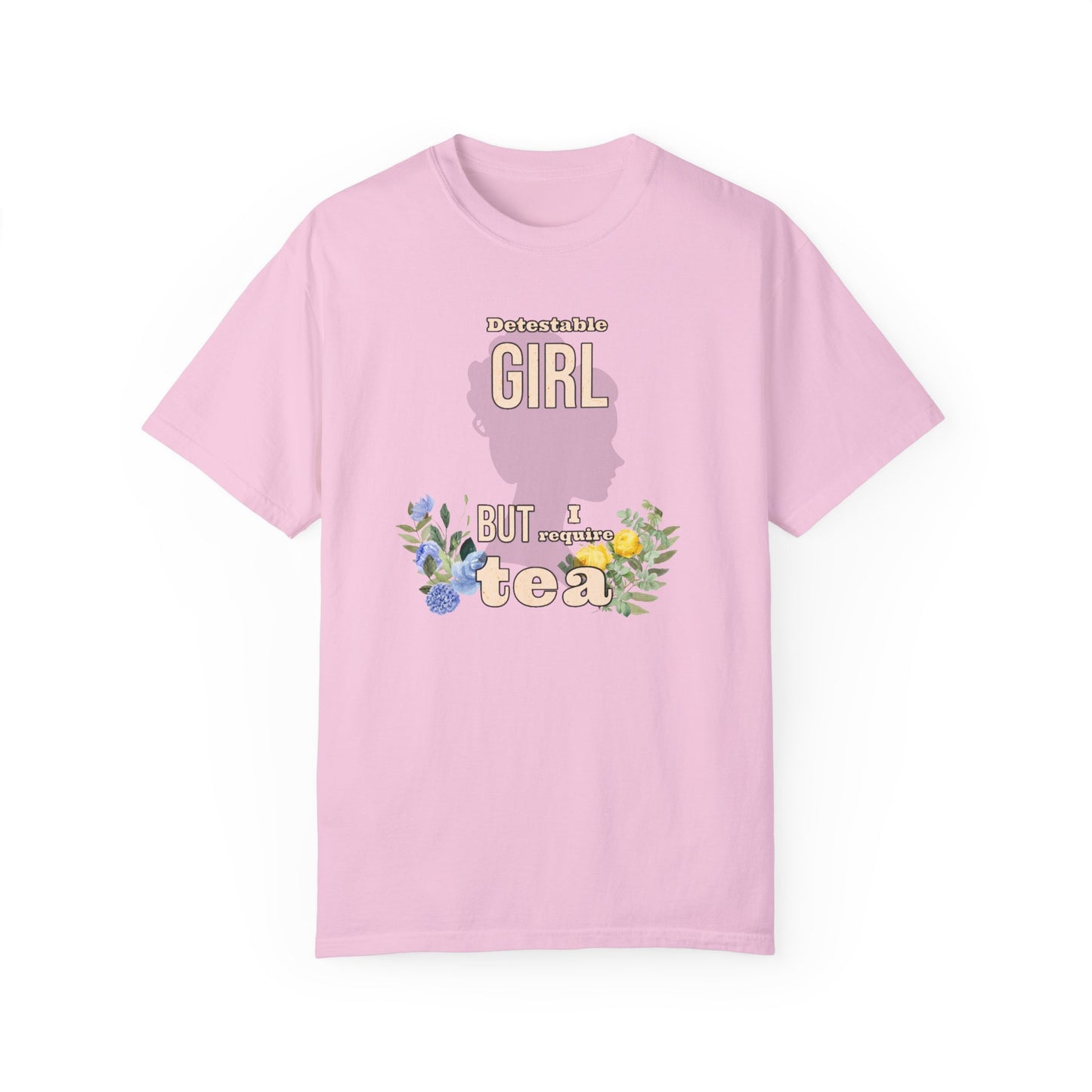 Detestable Girl but I require tea Oscar Wilde Quote T-Shirt, Importance of Being Earnest