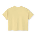 Auf Deutsch bitte Boxy Tee, German Phrase Shirt, Cropped White Tee