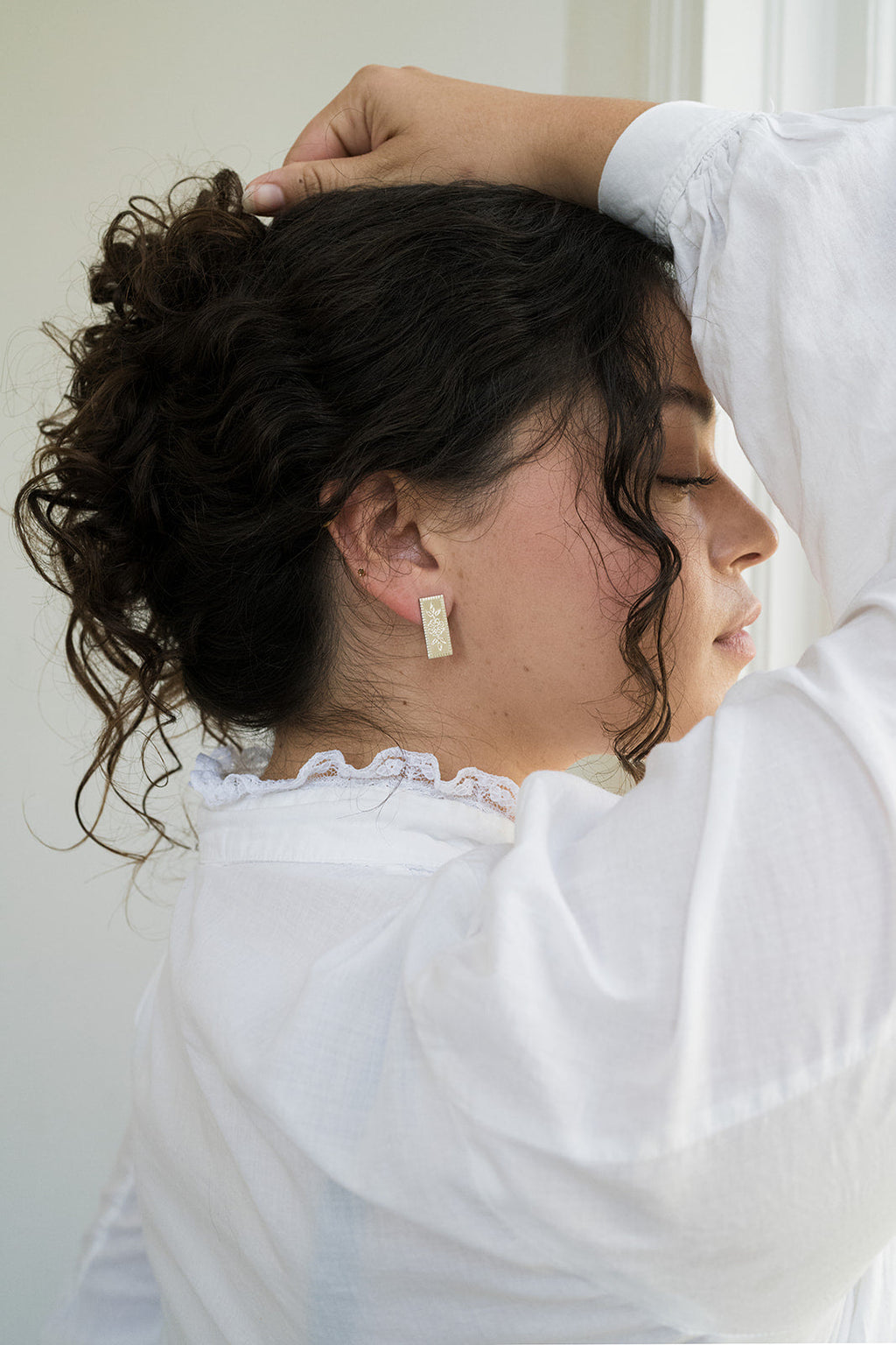 Haveli Etched Earring Set, Set of 2