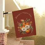 Witamy w naszym domu Polish Welcome to our Home Pumpkin Bouquet Garden Banner Fall Porch Flag