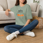 The Personalized Pumpkin Patch T-Shirt, Your family name Pumpkin Patch Fall Tee for autumn family photos, Pregnancy announcements