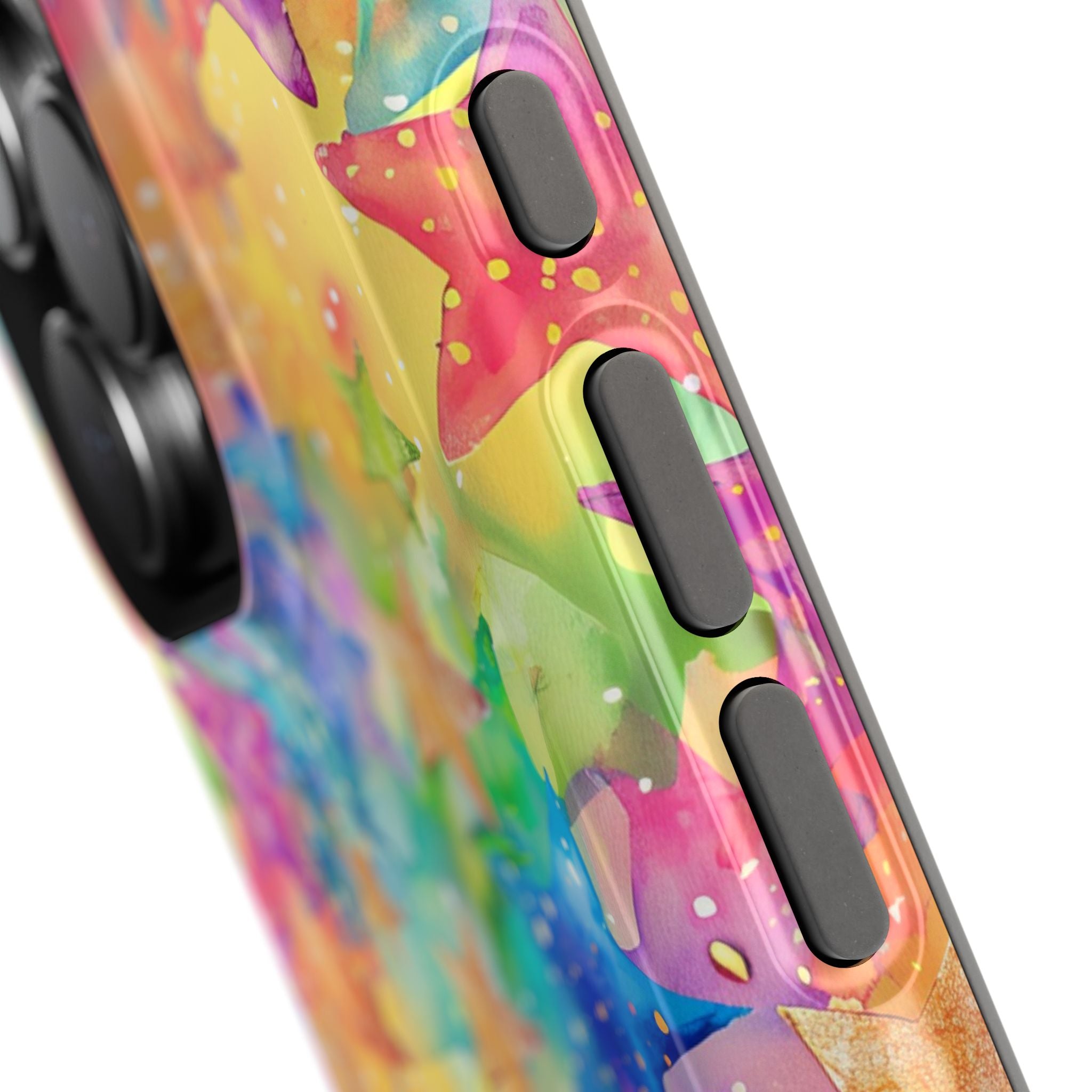 Bespattered Facade Rainbow Stars Impact-Resistant Case