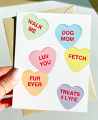 Dog Mom Funny Valentines Day Card for Dog Parents Valentine for Girlfriend Card by Five Dot Post