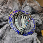 Enamel Irish Celtic Harp Scarf Ring