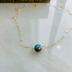 Spiny Oyster Turquoise Gemstone Necklace by Derive Jewelry