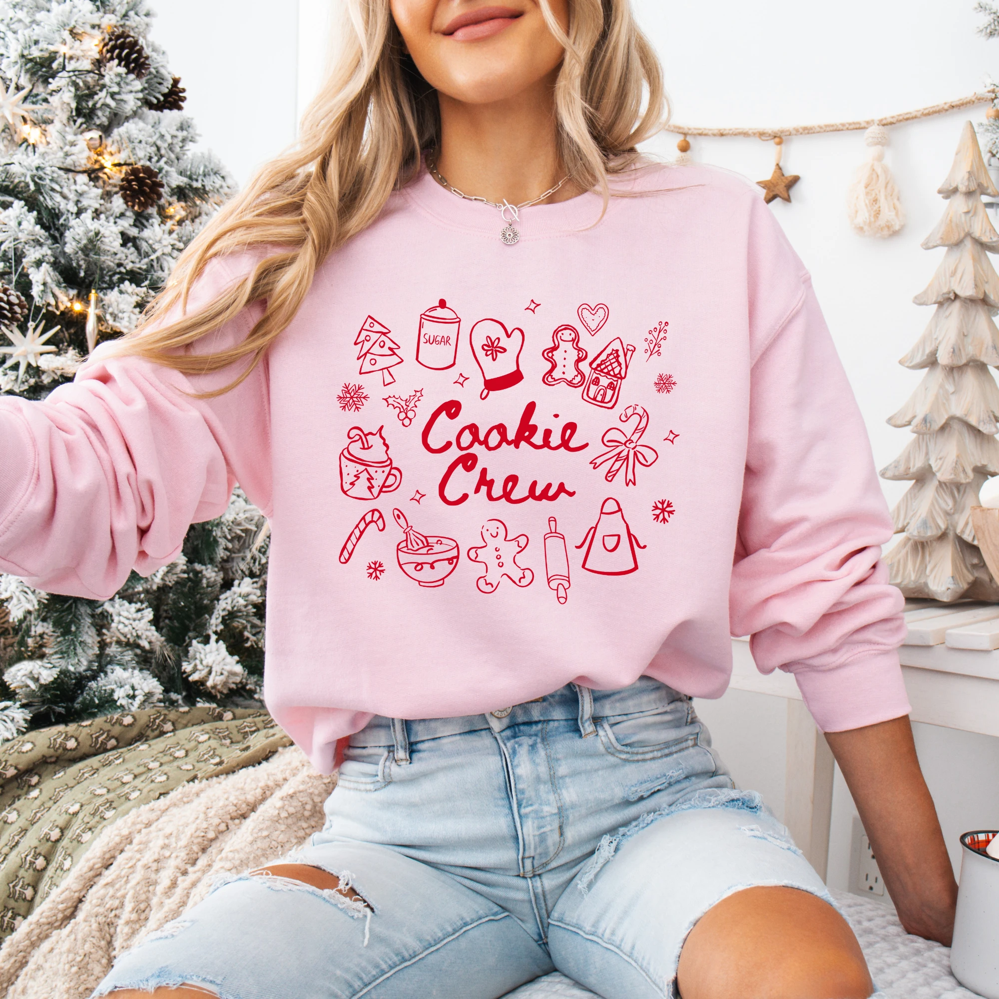 Cookie Baking Crew adult sweatshirt, Christmas collection by Benny and Ray Apparel