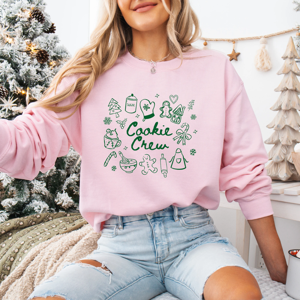 Cookie Baking Crew adult sweatshirt, Christmas collection by Benny and Ray Apparel