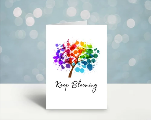 Keep Blooming Card by RainBee Designs LLC