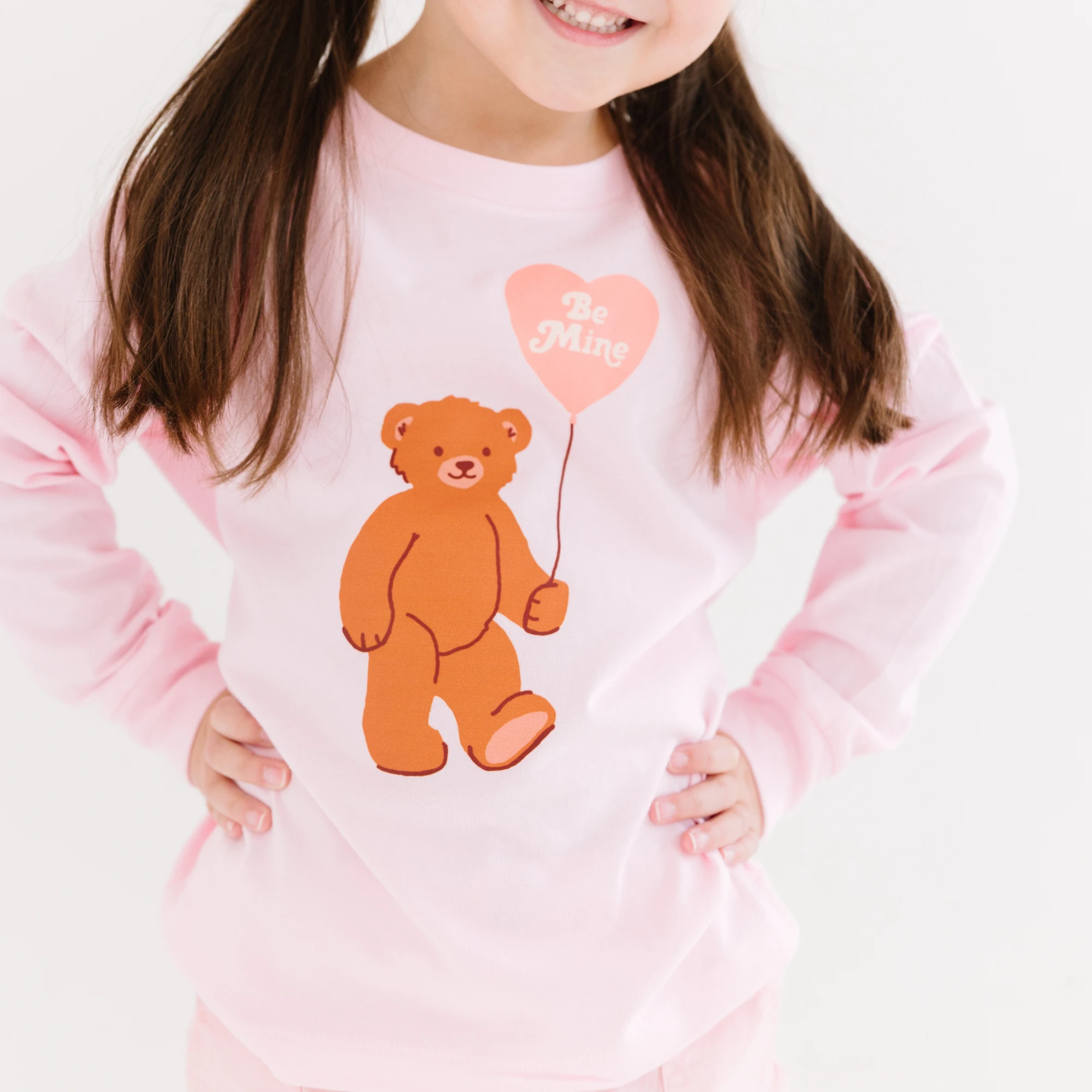 Be Mine Bear toddler or youth tee shirt, Valentine's Day collection by Benny and Ray Apparel