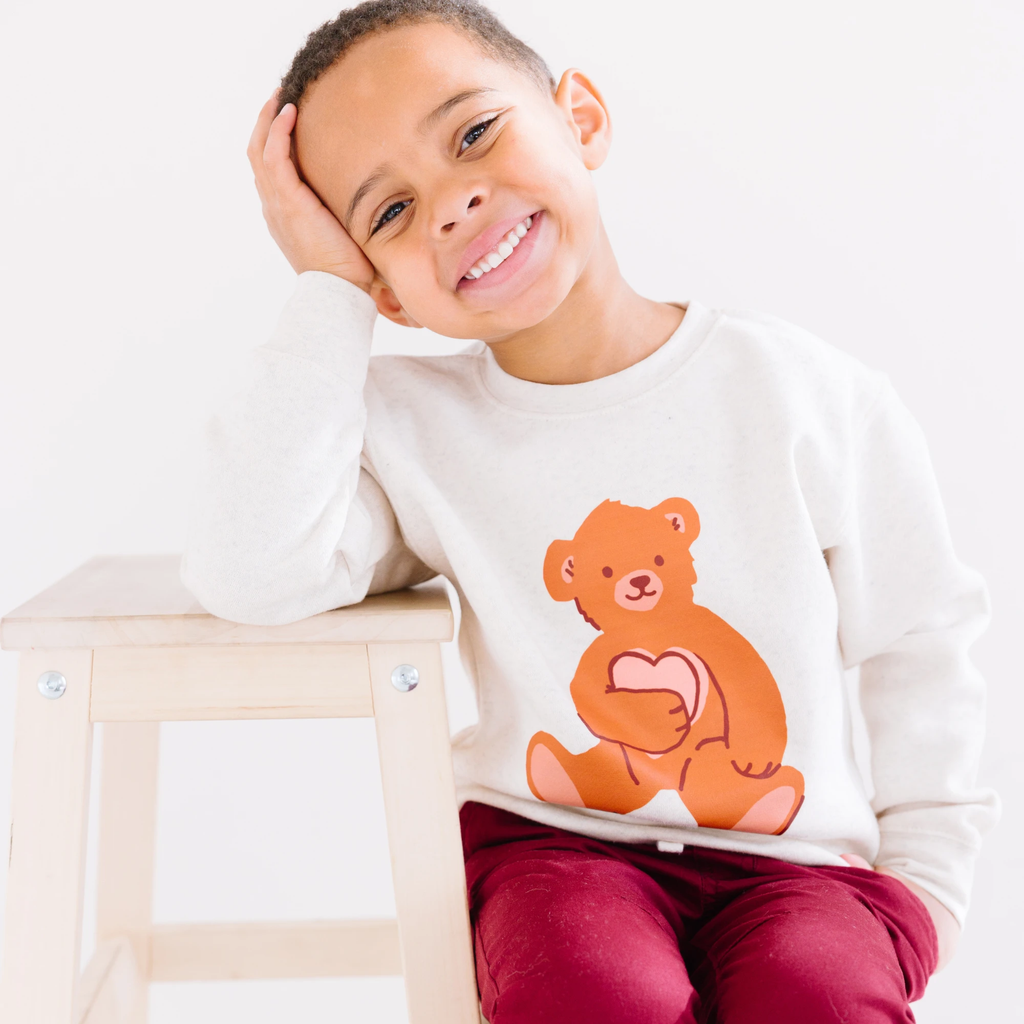 Big Bear Love toddler and youth Sweatshirt, Valentine's Day collection by Benny and Ray Apparel