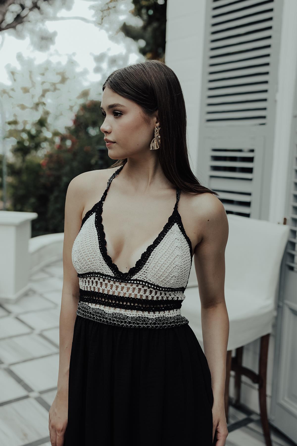 Rey Lace Dress — Black