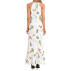 Italian cooking Ruffle Hem Halter Neck Maxi Dress - "La Dolce Vita"