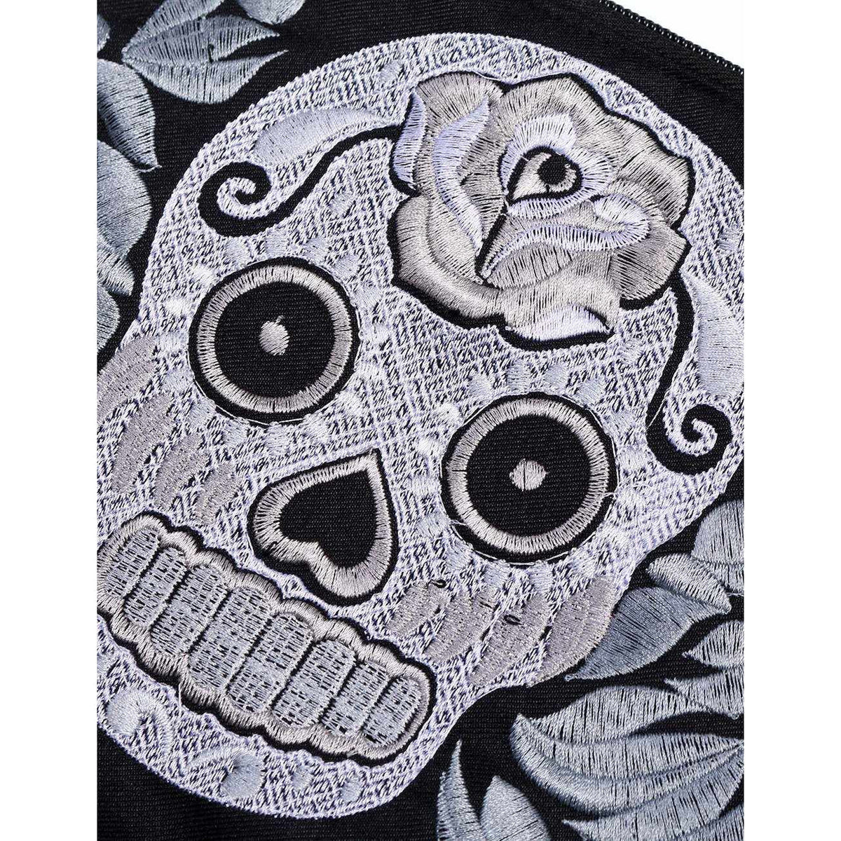 Culturas Embroidered Sugar Skull Wristlet - Thailand
