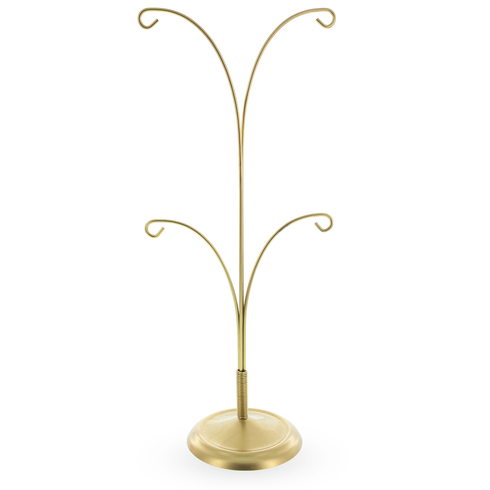 4-Arm Tree Branch Gold Metal Ornament Display Stand 12 Inches Ornament Stands La Vie Bien 4-Arm Tree Branch Gold Metal Ornament Display Stand 12 Inches