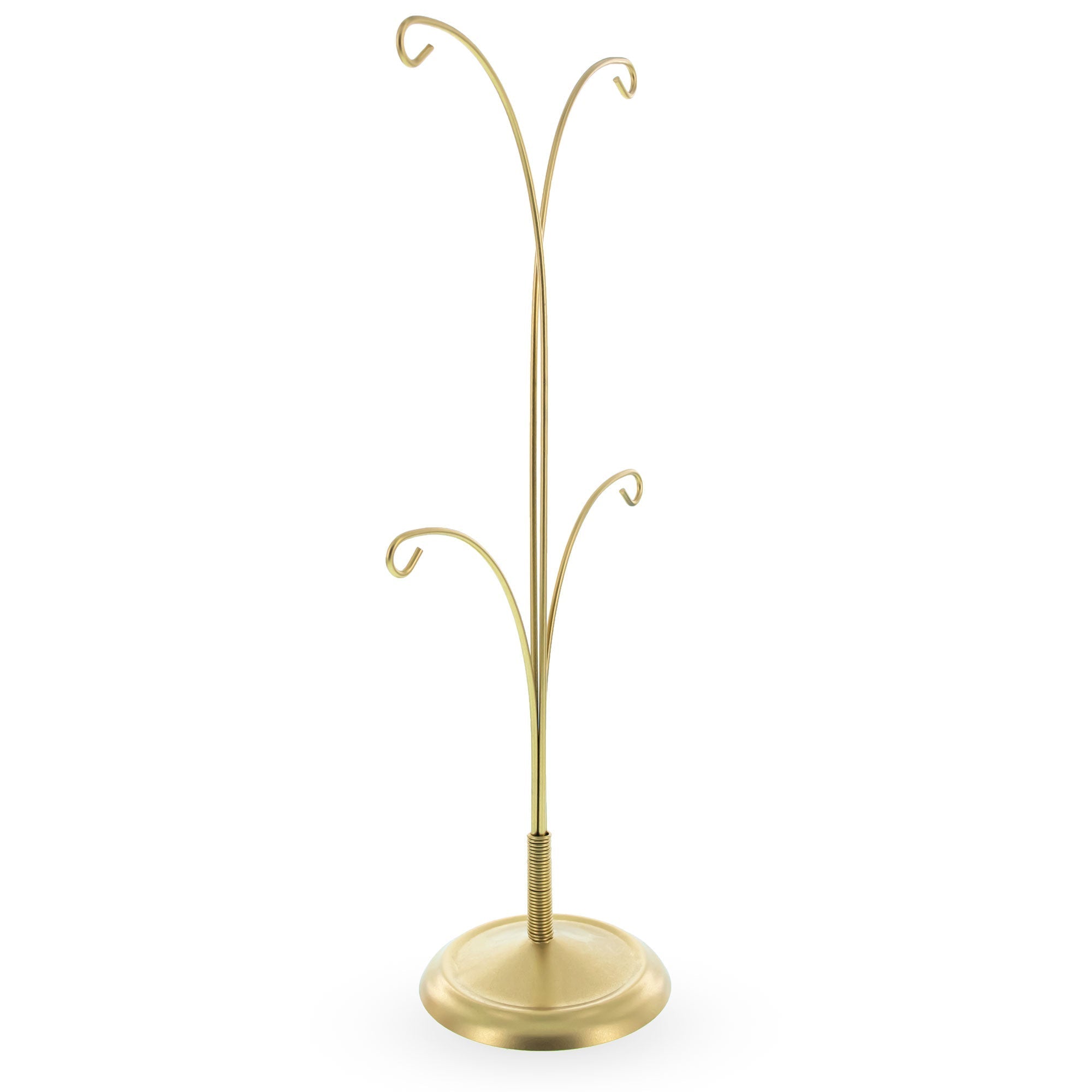 4-Arm Tree Branch Gold Metal Ornament Display Stand 12 Inches Ornament Stands La Vie Bien 4-Arm Tree Branch Gold Metal Ornament Display Stand 12 Inches