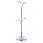 4-Arm Tree Branch Silver Metal Ornament Display Stand 12 Inches Ornament Stands La Vie Bien 4-Arm Tree Branch Silver Metal Ornament Display Stand 12 Inches