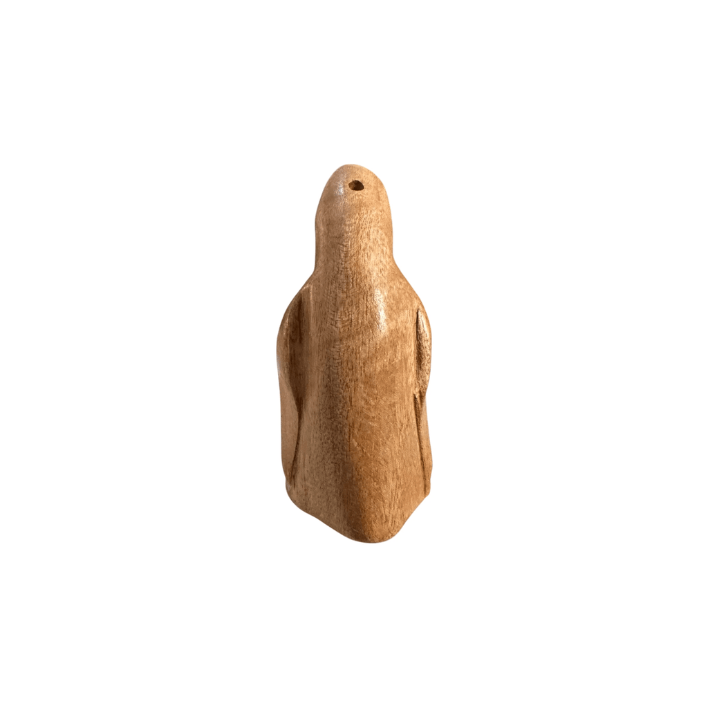 4" Nature Wood Musical Whistle Penguin Instrument by Music Frog Co