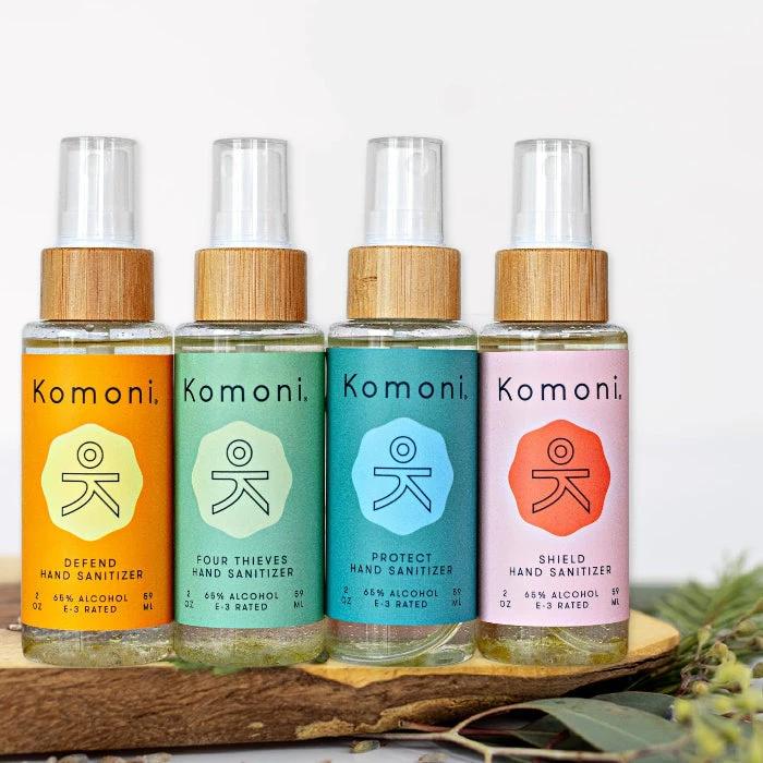 4-PACK Instant Hand Sanitizers by KOMONI ®