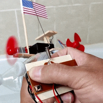 RC Propeller Boat DIY Kit, Educational STEM Toy by Kitsville