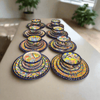 40 - Piece Talavera Dinnerware Set | Colorful Tableware for 8 Talavera Dinnerware Set La Vie Bien 40 - Piece Talavera Dinnerware Set | Colorful Tableware for 8