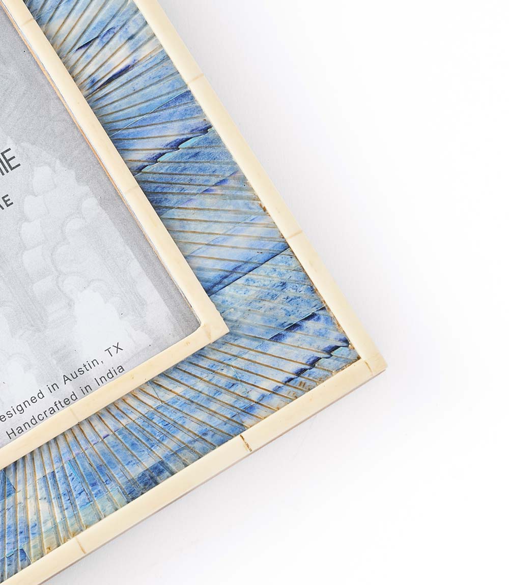 Neela 4x6 Picture Frame - Carved Bone