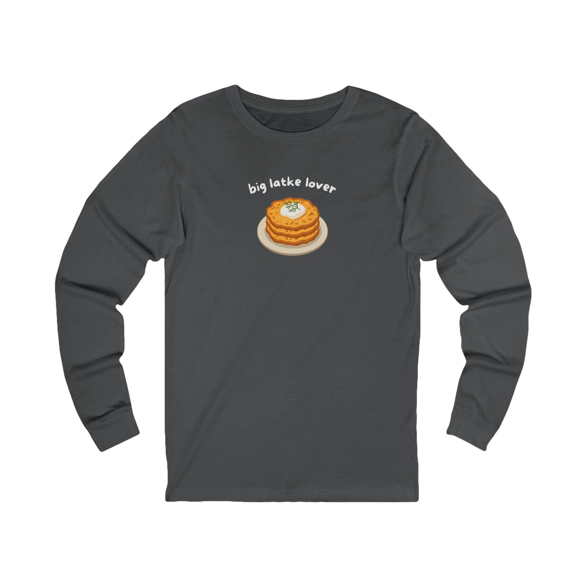 Big Latke Lover Potato Pancake Long Sleeve Tee