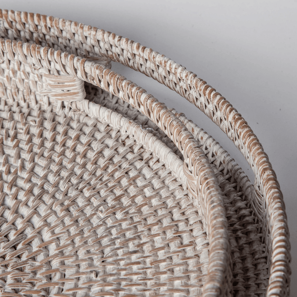 404 - Round Rattan Tray