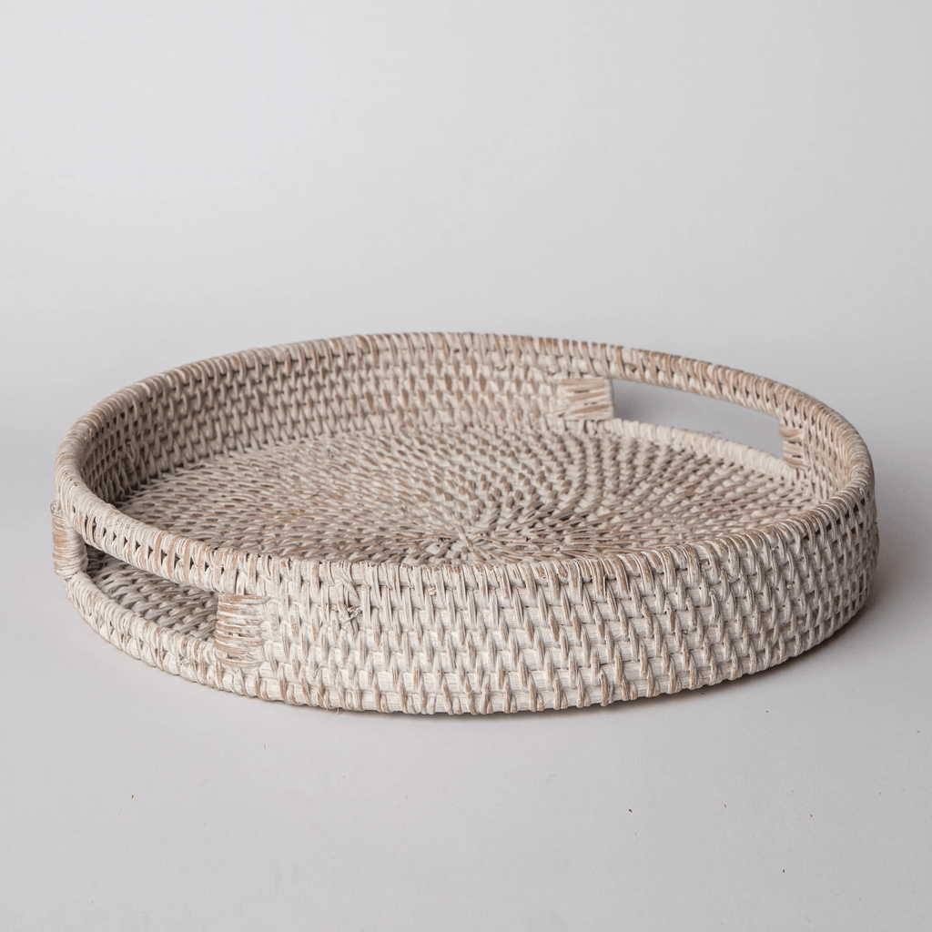 404 - Round Rattan Tray