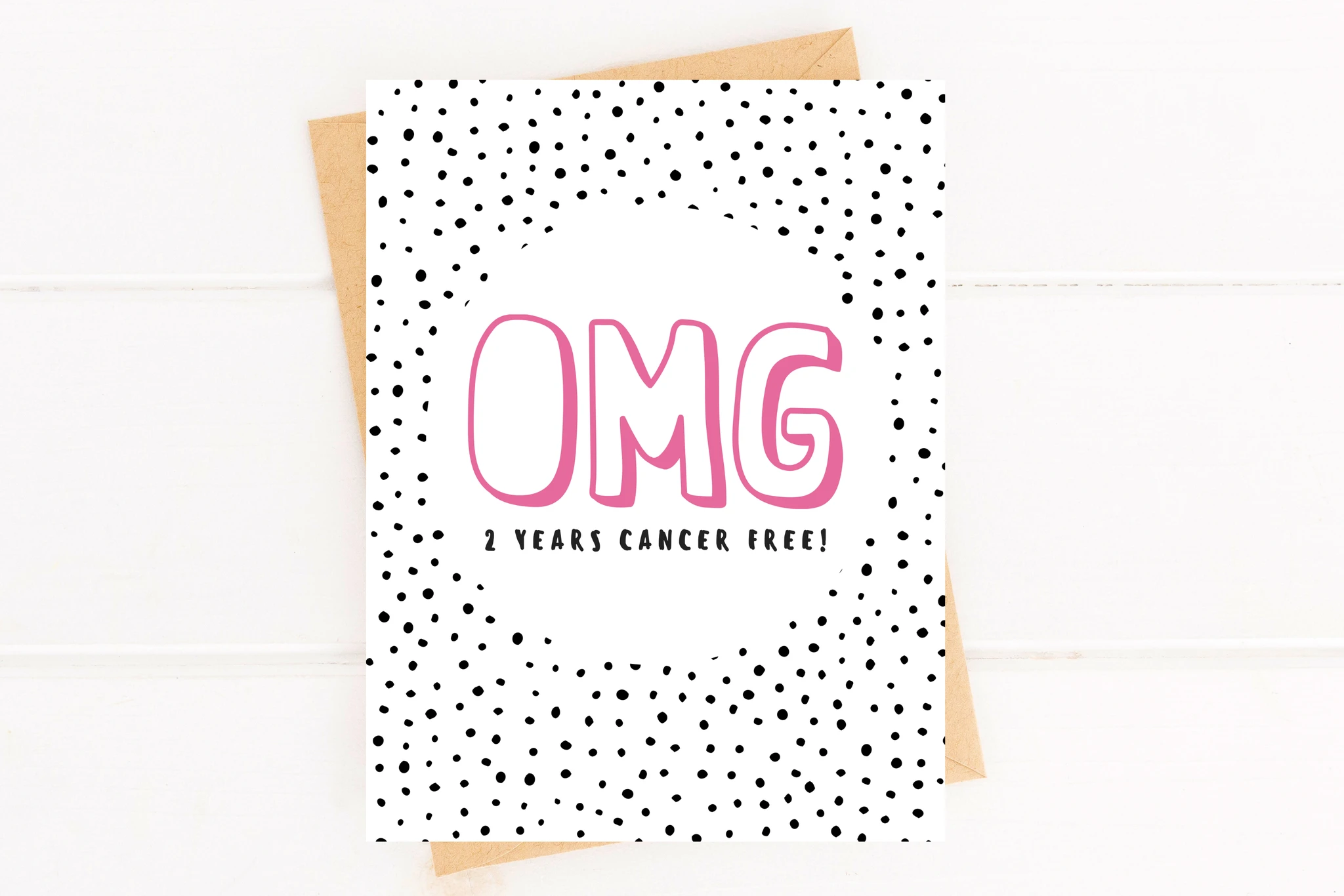 2 Year Cancer Survivor Card by Five Dot Post