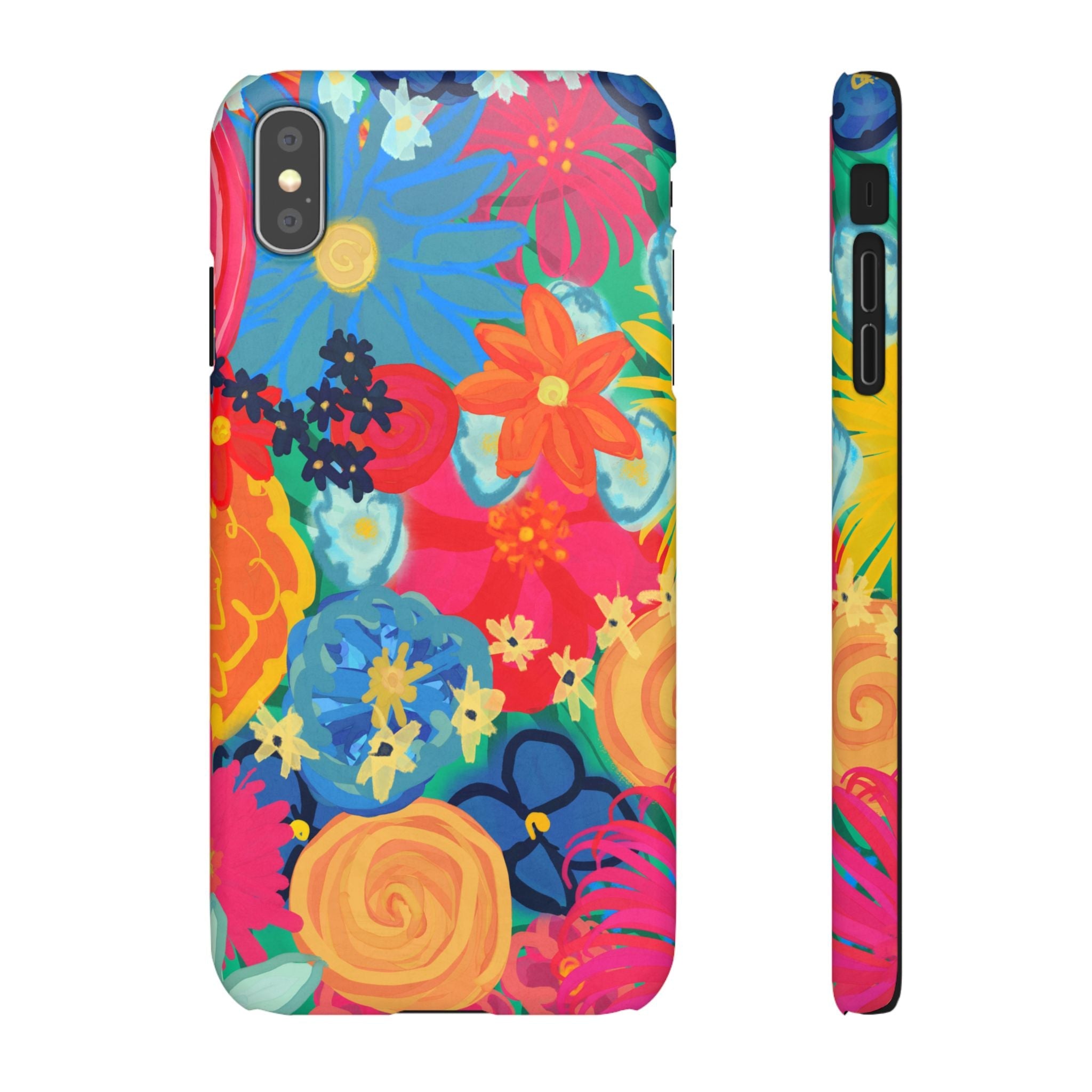 Bespattered Facade Bold Florals Snap Case