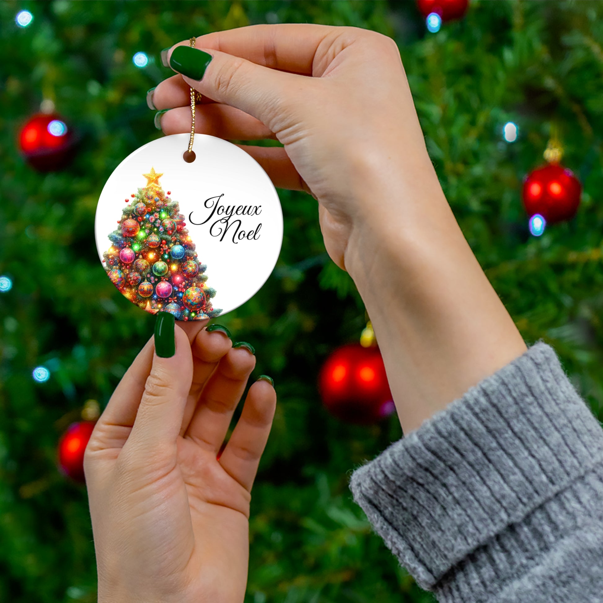 Joyeux Noel Ceramic Ornament