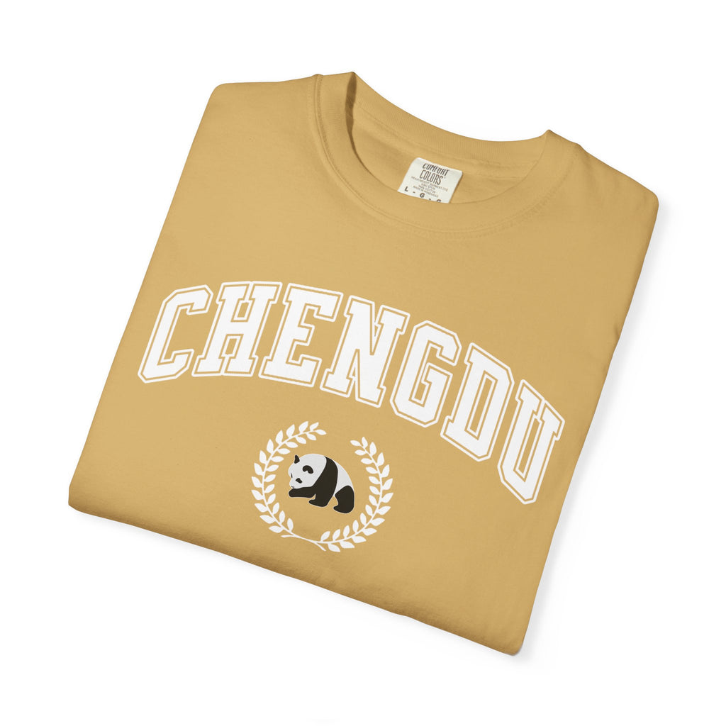 Chengdu Panda College-Style T-Shirt, Comfort Colors tee