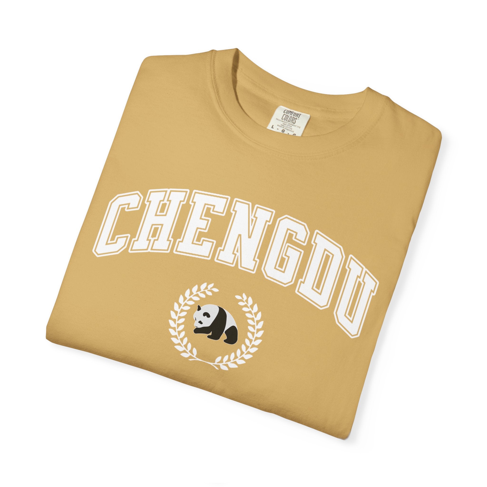 Chengdu Panda College-Style T-Shirt, Comfort Colors tee
