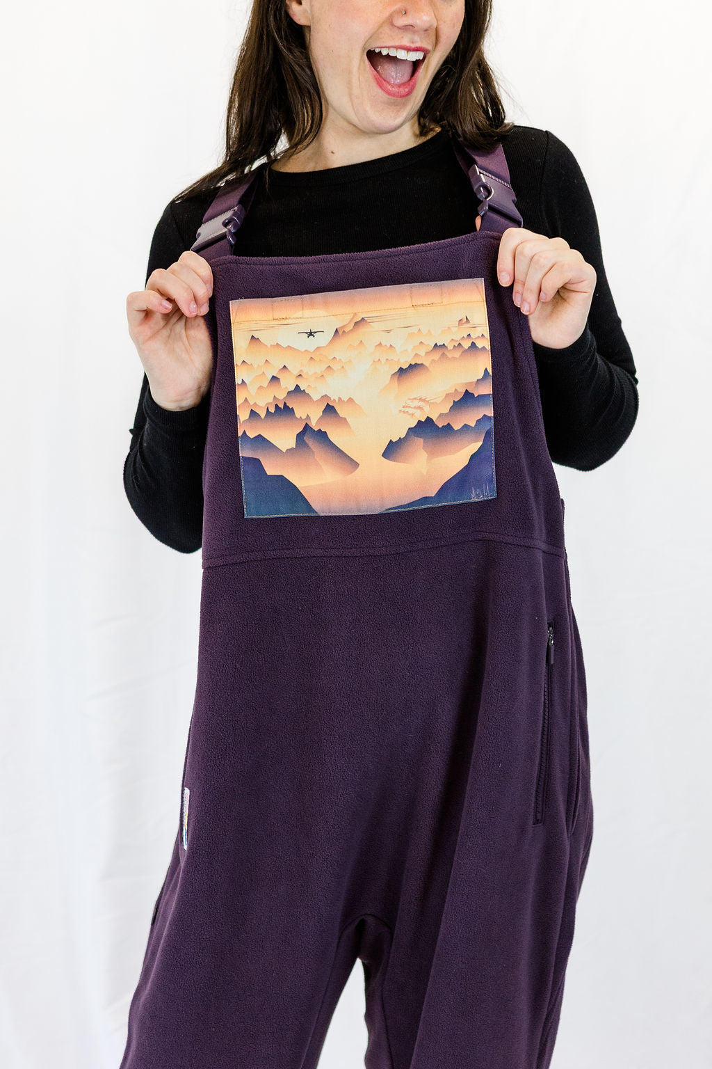 Spread Your Wings Fleece Overalls