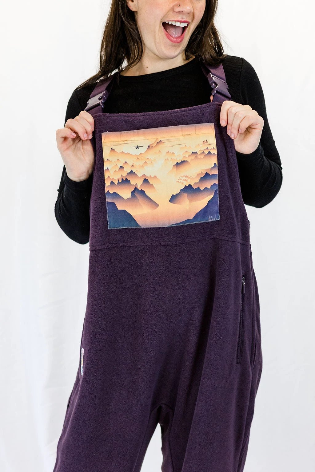Spread Your Wings Fleece Overalls by wearswoop.com