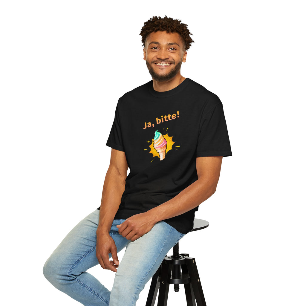 Ja Bitte! Rainbow Soft Serve Ice Cream German T-Shirt