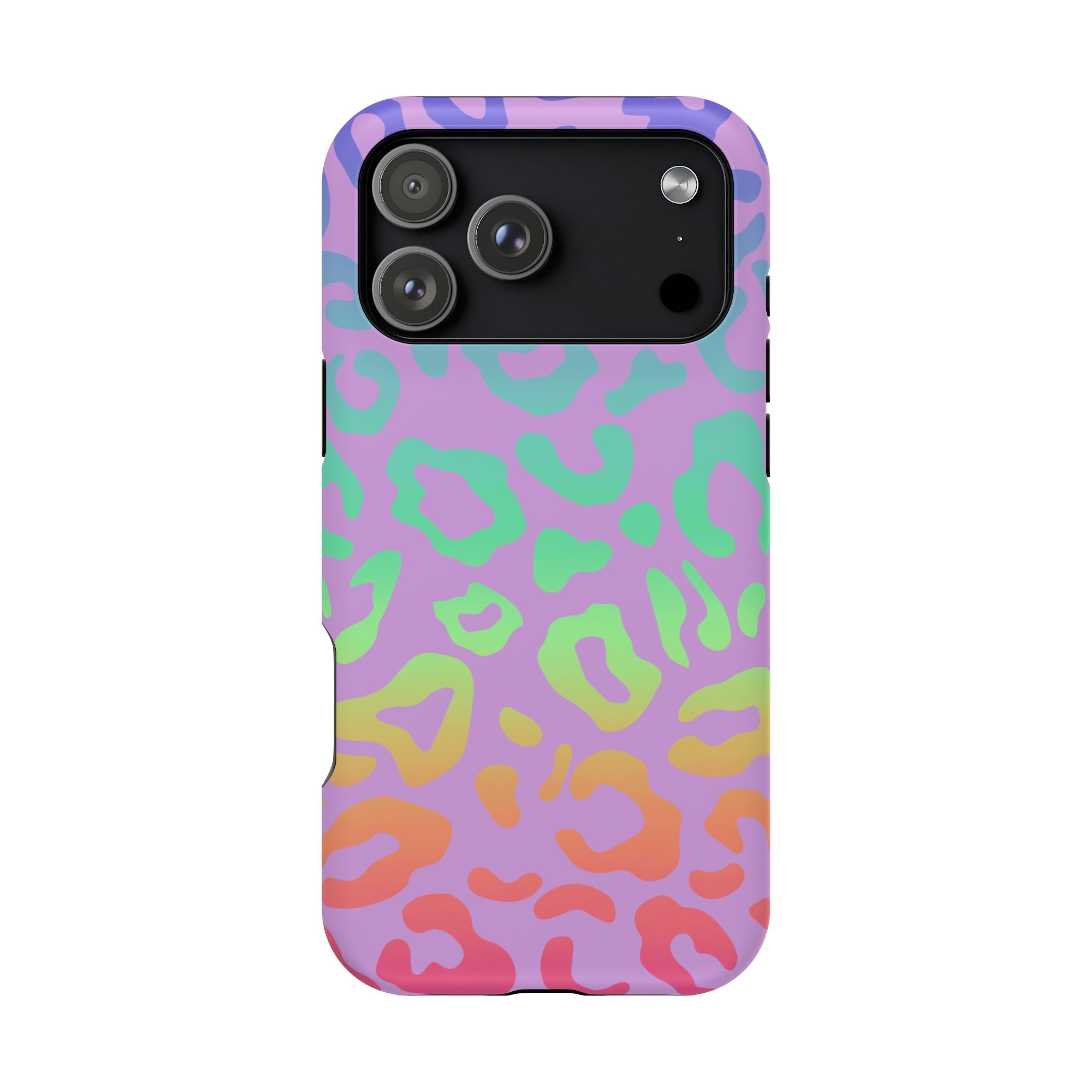 Bespattered Facade Rainbow Leopard Impact-Resistant Case