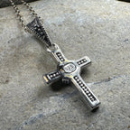 Petite Marcasite Cross Necklace