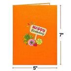 Tropical Birthday Cake Pop Up Card with Keepsake by Paper Love