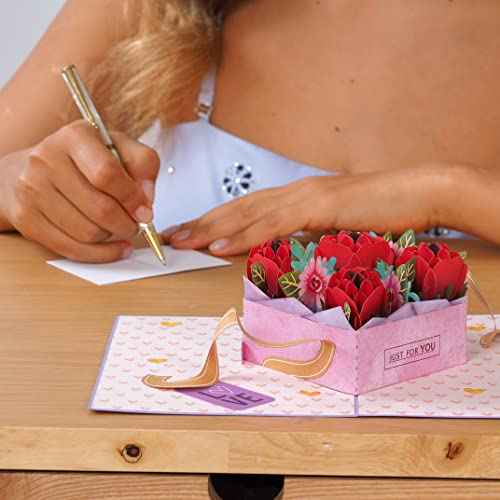 Box of Roses Pop Up Card - 5" x 7"