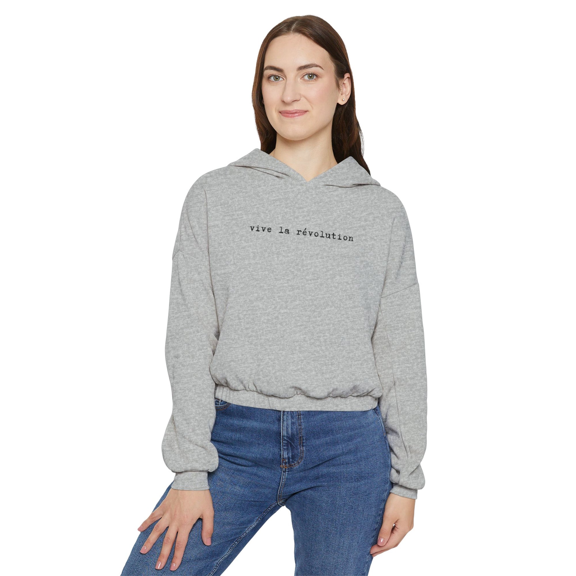 Vive La Révolution Cinched Bottom Hoodie