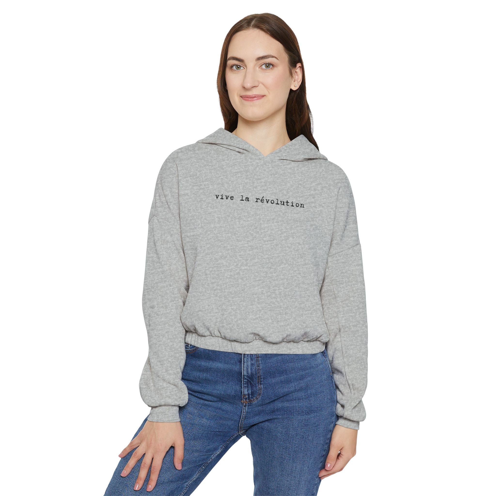 Vive La Révolution Cinched Bottom Hoodie