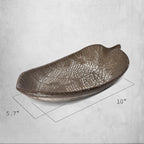 422 - Wood Leaf Shaped Tray Decorative Serving Platter Plate Dish Key Bowl Entryway by Porto Boutique