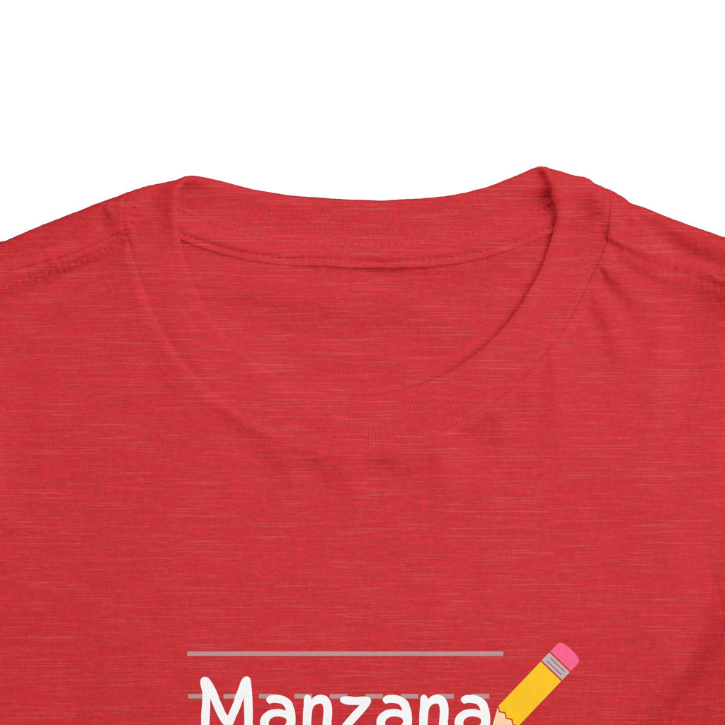 Manzana Apple and Pencil Toddler Tee Shirt