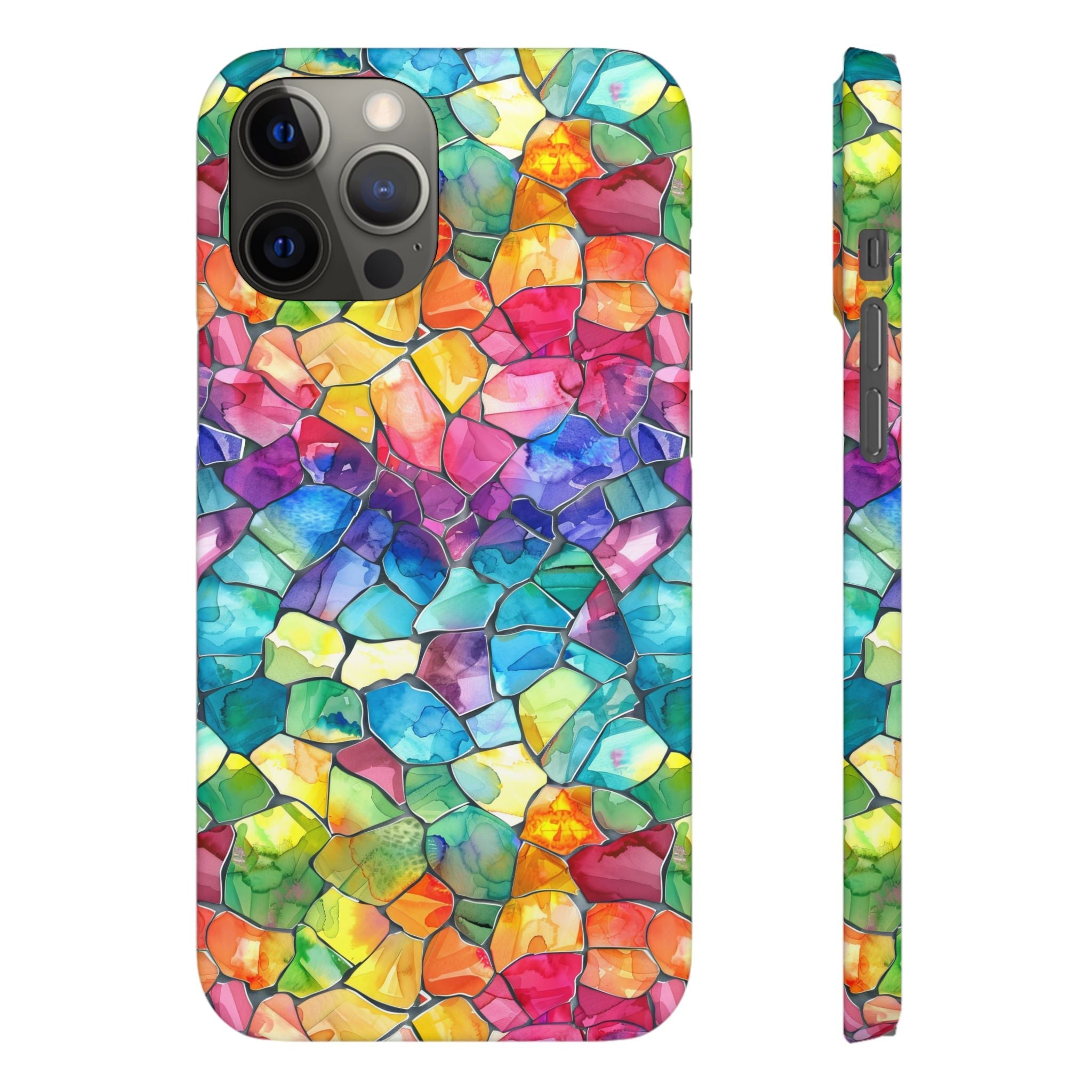 Bespattered Facade Rainbow Mosaic Snap Case