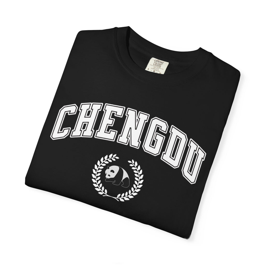 Chengdu Panda College-Style T-Shirt, Comfort Colors tee