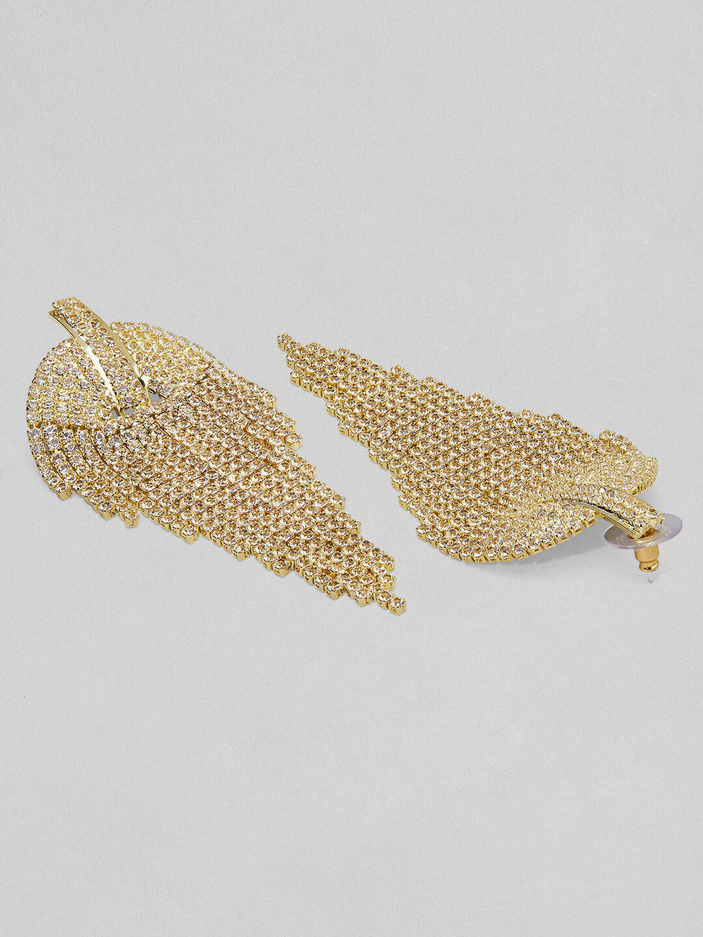 Tokyo Talkies Gold-Toned Contemporary Drop Earrings
